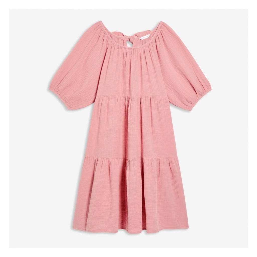 Joe Fresh Pink Midi Dress With Elegant Design